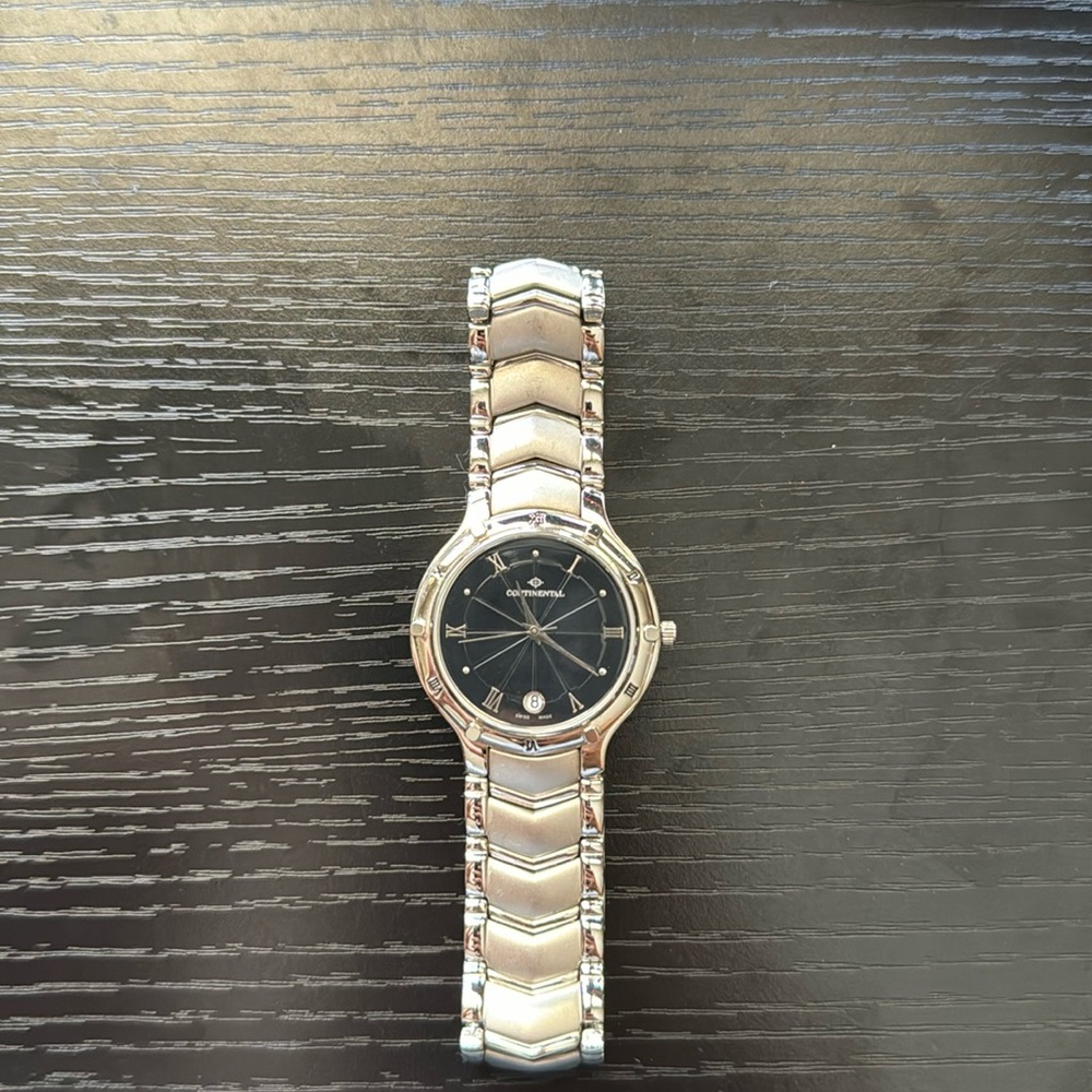Stainless Steel Continental Men’s Watch (Needs Battery)